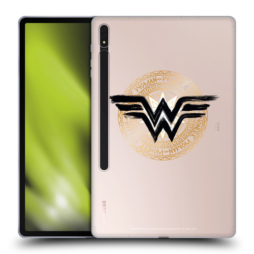Wonder Woman DC Comics Graphic Arts Shield 2 Soft Gel Case for Samsung Galaxy Tab S8 Plus