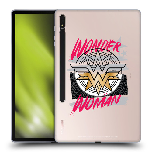 Wonder Woman DC Comics Graphic Arts Shield Soft Gel Case for Samsung Galaxy Tab S8 Plus