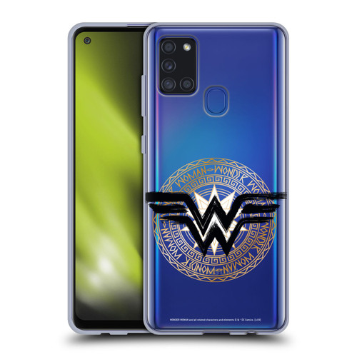 Wonder Woman DC Comics Graphic Arts Shield 2 Soft Gel Case for Samsung Galaxy A21s (2020)