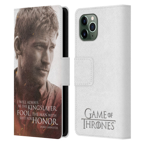 HBO Game of Thrones Character Portraits Jaime Lannister Leather Book Wallet Case Cover For Apple iPhone 11 Pro