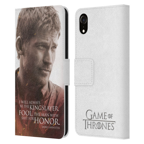 HBO Game of Thrones Character Portraits Jaime Lannister Leather Book Wallet Case Cover For Apple iPhone XR