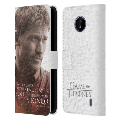 HBO Game of Thrones Character Portraits Jaime Lannister Leather Book Wallet Case Cover For Nokia C10 / C20
