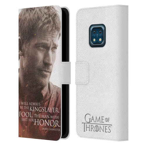 HBO Game of Thrones Character Portraits Jaime Lannister Leather Book Wallet Case Cover For Nokia XR20