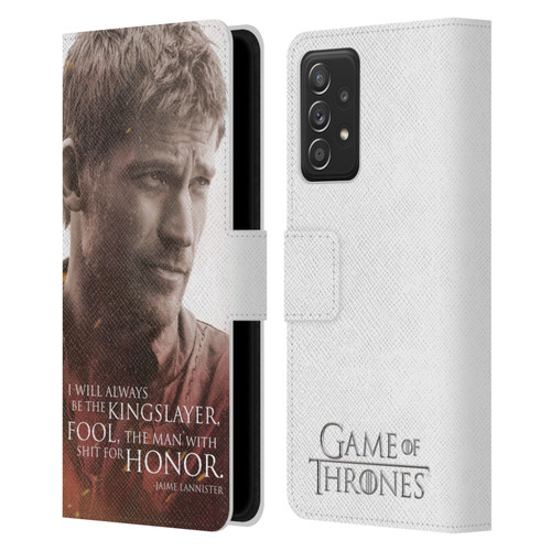 HBO Game of Thrones Character Portraits Jaime Lannister Leather Book Wallet Case Cover For Samsung Galaxy A52 / A52s / 5G (2021)