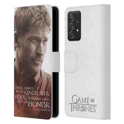HBO Game of Thrones Character Portraits Jaime Lannister Leather Book Wallet Case Cover For Samsung Galaxy A53 5G (2022)