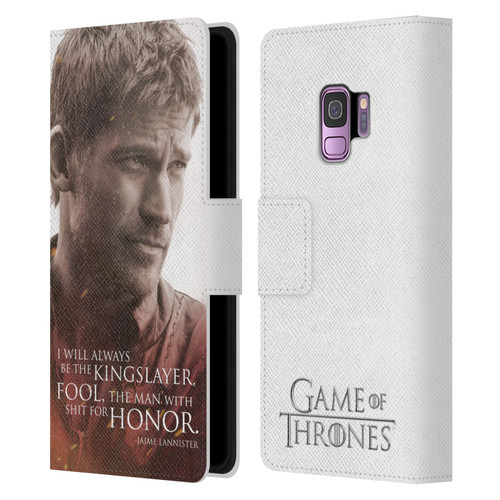 HBO Game of Thrones Character Portraits Jaime Lannister Leather Book Wallet Case Cover For Samsung Galaxy S9