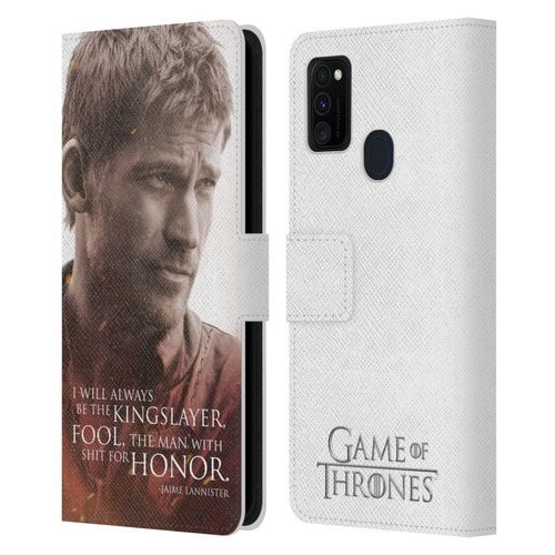 HBO Game of Thrones Character Portraits Jaime Lannister Leather Book Wallet Case Cover For Samsung Galaxy M30s (2019)/M21 (2020)