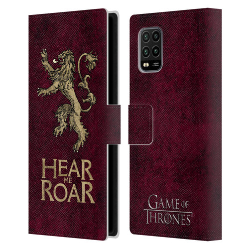 HBO Game of Thrones Dark Distressed Look Sigils Lannister Leather Book Wallet Case Cover For Xiaomi Mi 10 Lite 5G
