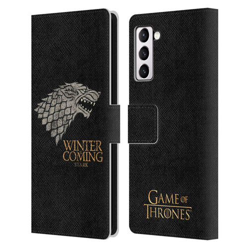 HBO Game of Thrones House Mottos Stark Leather Book Wallet Case Cover For Samsung Galaxy S21+ 5G
