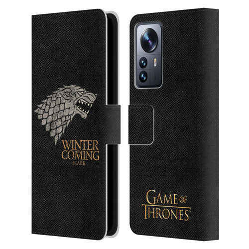 HBO Game of Thrones House Mottos Stark Leather Book Wallet Case Cover For Xiaomi 12 Pro