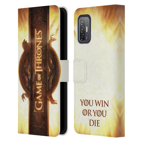 HBO Game of Thrones Key Art Opening Sequence Leather Book Wallet Case Cover For HTC Desire 21 Pro 5G