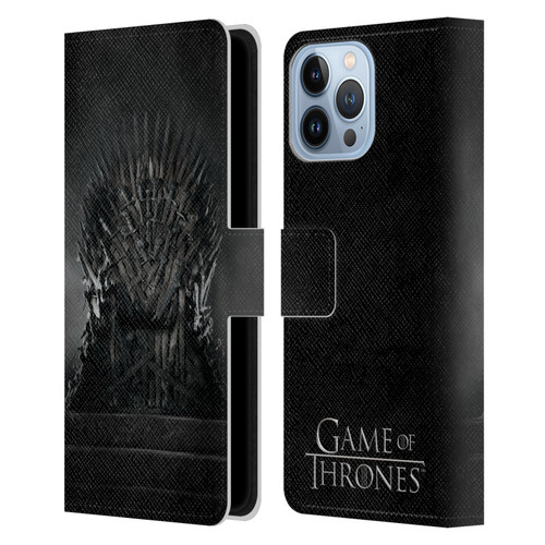 HBO Game of Thrones Key Art Iron Throne Leather Book Wallet Case Cover For Apple iPhone 13 Pro Max