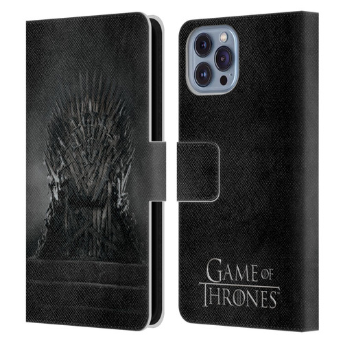 HBO Game of Thrones Key Art Iron Throne Leather Book Wallet Case Cover For Apple iPhone 14