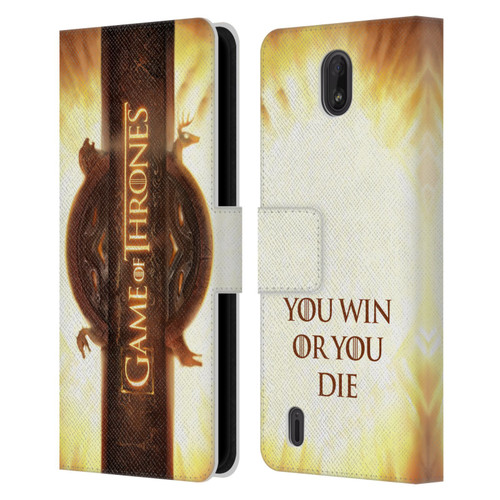 HBO Game of Thrones Key Art Opening Sequence Leather Book Wallet Case Cover For Nokia C01 Plus/C1 2nd Edition