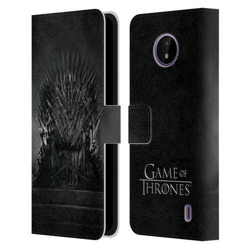 HBO Game of Thrones Key Art Iron Throne Leather Book Wallet Case Cover For Nokia C10 / C20