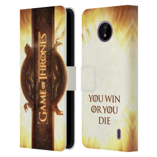HBO Game of Thrones Key Art Opening Sequence Leather Book Wallet Case Cover For Nokia C10 / C20