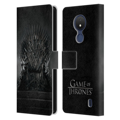 HBO Game of Thrones Key Art Iron Throne Leather Book Wallet Case Cover For Nokia C21