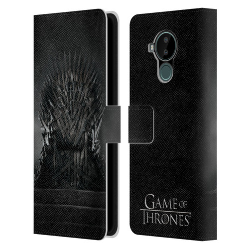 HBO Game of Thrones Key Art Iron Throne Leather Book Wallet Case Cover For Nokia C30