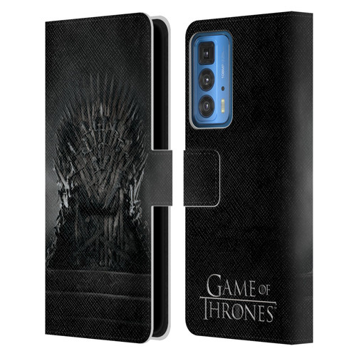 HBO Game of Thrones Key Art Iron Throne Leather Book Wallet Case Cover For Motorola Edge 20 Pro
