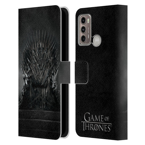 HBO Game of Thrones Key Art Iron Throne Leather Book Wallet Case Cover For Motorola Moto G60 / Moto G40 Fusion
