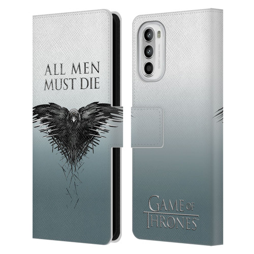 HBO Game of Thrones Key Art All Men Leather Book Wallet Case Cover For Motorola Moto G52