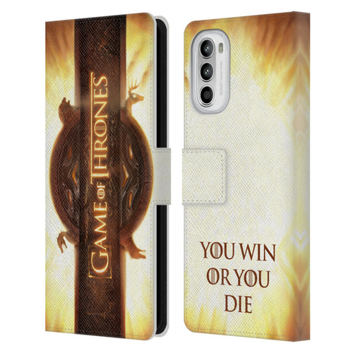 HBO Game of Thrones Key Art Opening Sequence Leather Book Wallet Case Cover For Motorola Moto G52