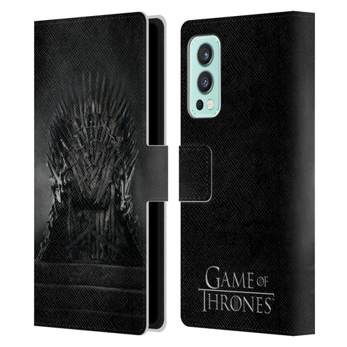 HBO Game of Thrones Key Art Iron Throne Leather Book Wallet Case Cover For OnePlus Nord 2 5G