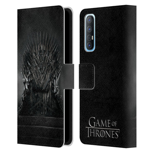HBO Game of Thrones Key Art Iron Throne Leather Book Wallet Case Cover For OPPO Find X2 Neo 5G