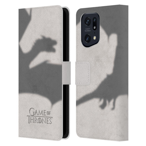HBO Game of Thrones Key Art Dragon Leather Book Wallet Case Cover For OPPO Find X5 Pro