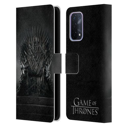 HBO Game of Thrones Key Art Iron Throne Leather Book Wallet Case Cover For OPPO A54 5G