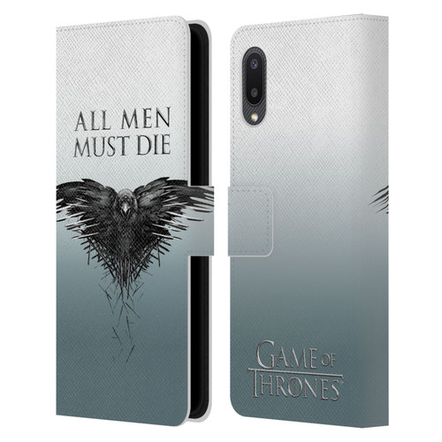 HBO Game of Thrones Key Art All Men Leather Book Wallet Case Cover For Samsung Galaxy A02/M02 (2021)