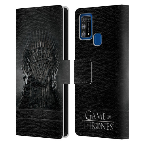 HBO Game of Thrones Key Art Iron Throne Leather Book Wallet Case Cover For Samsung Galaxy M31 (2020)