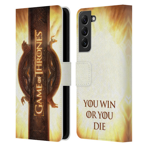 HBO Game of Thrones Key Art Opening Sequence Leather Book Wallet Case Cover For Samsung Galaxy S22+ 5G