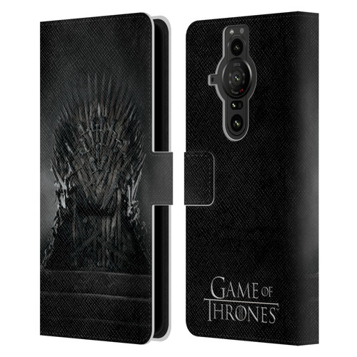 HBO Game of Thrones Key Art Iron Throne Leather Book Wallet Case Cover For Sony Xperia Pro-I