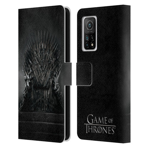 HBO Game of Thrones Key Art Iron Throne Leather Book Wallet Case Cover For Xiaomi Mi 10T 5G