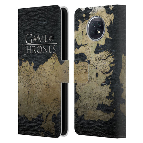 HBO Game of Thrones Key Art Westeros Map Leather Book Wallet Case Cover For Xiaomi Redmi Note 9T 5G