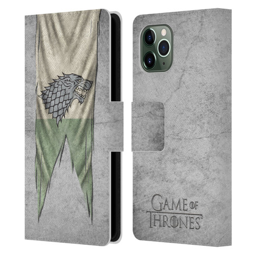 HBO Game of Thrones Sigil Flags Stark Leather Book Wallet Case Cover For Apple iPhone 11 Pro