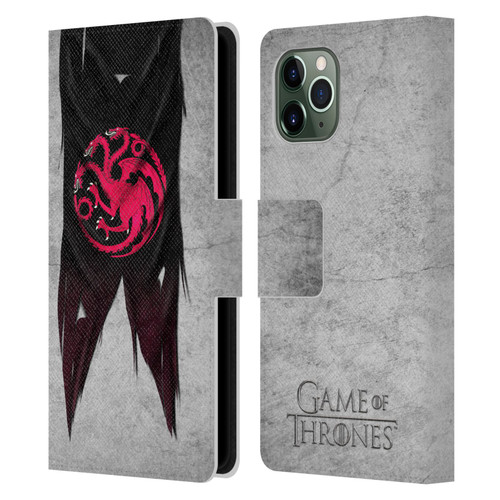 HBO Game of Thrones Sigil Flags Targaryen Leather Book Wallet Case Cover For Apple iPhone 11 Pro
