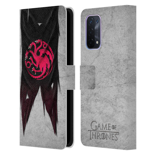 HBO Game of Thrones Sigil Flags Targaryen Leather Book Wallet Case Cover For OPPO A54 5G