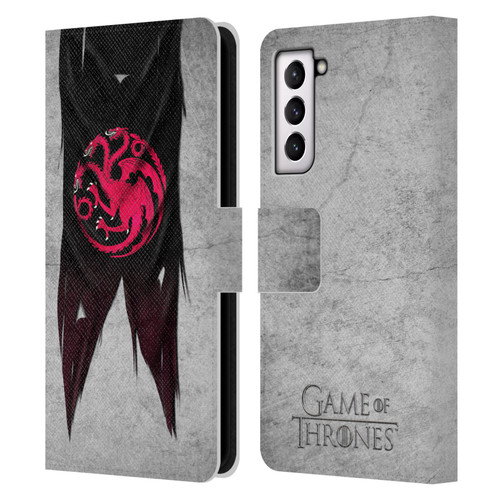 HBO Game of Thrones Sigil Flags Targaryen Leather Book Wallet Case Cover For Samsung Galaxy S21 5G