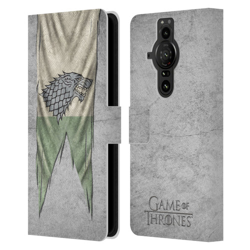 HBO Game of Thrones Sigil Flags Stark Leather Book Wallet Case Cover For Sony Xperia Pro-I