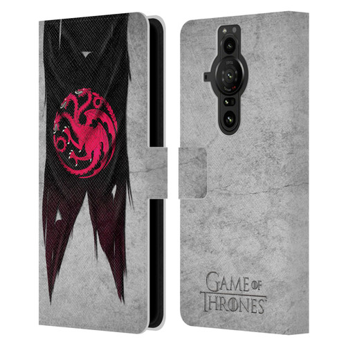 HBO Game of Thrones Sigil Flags Targaryen Leather Book Wallet Case Cover For Sony Xperia Pro-I