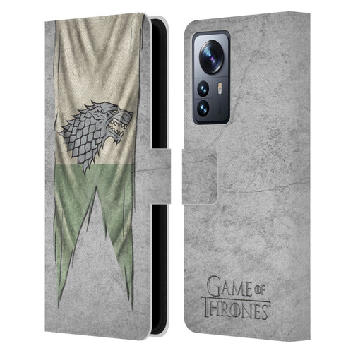 HBO Game of Thrones Sigil Flags Stark Leather Book Wallet Case Cover For Xiaomi 12 Pro