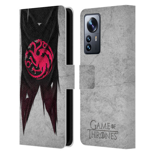 HBO Game of Thrones Sigil Flags Targaryen Leather Book Wallet Case Cover For Xiaomi 12 Pro