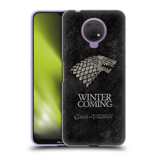 HBO Game of Thrones Dark Distressed Look Sigils Stark Soft Gel Case for Nokia G10