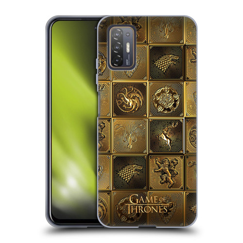 HBO Game of Thrones Golden Sigils All Houses Soft Gel Case for HTC Desire 21 Pro 5G
