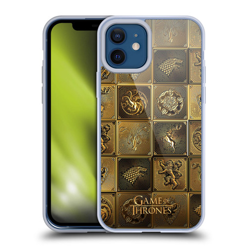 HBO Game of Thrones Golden Sigils All Houses Soft Gel Case for Apple iPhone 12 / iPhone 12 Pro