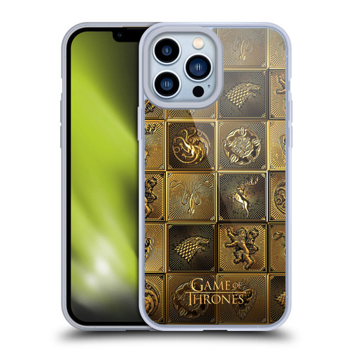 HBO Game of Thrones Golden Sigils All Houses Soft Gel Case for Apple iPhone 13 Pro Max