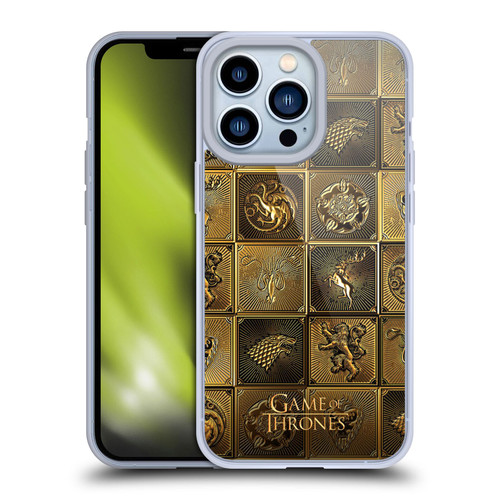 HBO Game of Thrones Golden Sigils All Houses Soft Gel Case for Apple iPhone 13 Pro
