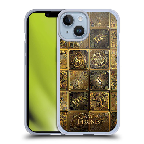 HBO Game of Thrones Golden Sigils All Houses Soft Gel Case for Apple iPhone 14